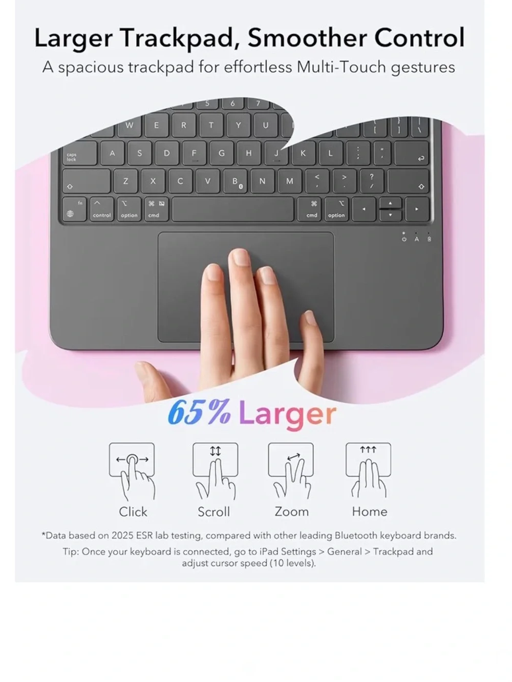 Gen Flex Ultra-Light thin Magnetic🧲Detachable Keyboard Case for iPad📱